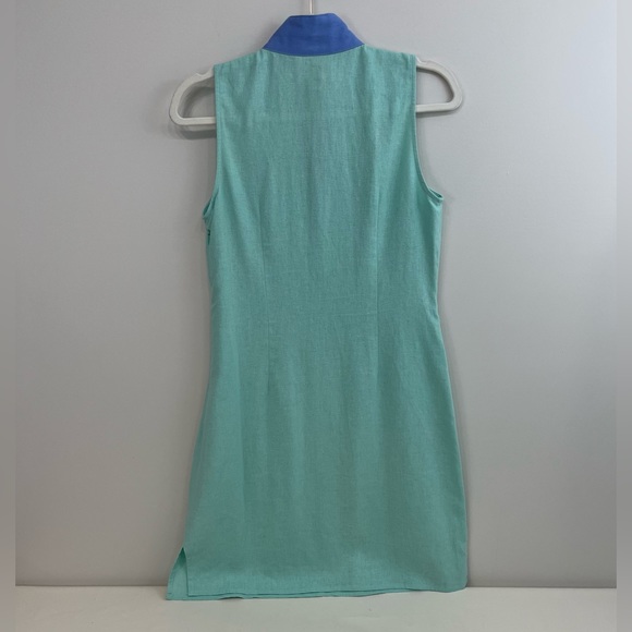 STS Linen Tunic Dress Sail to Sable Classic in Aqua - Picture 5 of 6